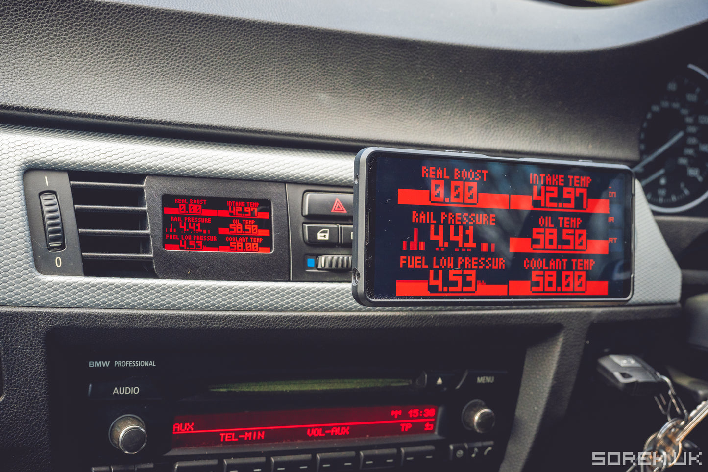 Gauge.S for E9X E90 E91 E92 E93 vent mount